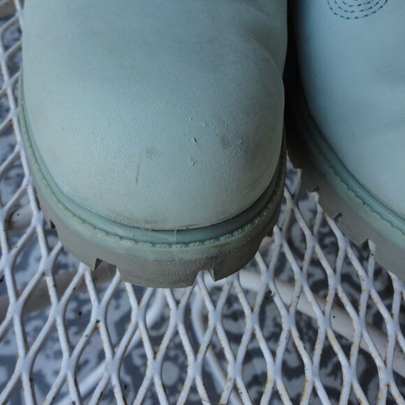 TIMBERLAND Men's 6" Premium Waterproof Light Blue Boots "A1OGW" Size 11.5 - Picture 9 of 9